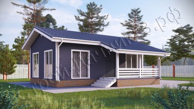 Проект каркасно-щитового дома Д–27